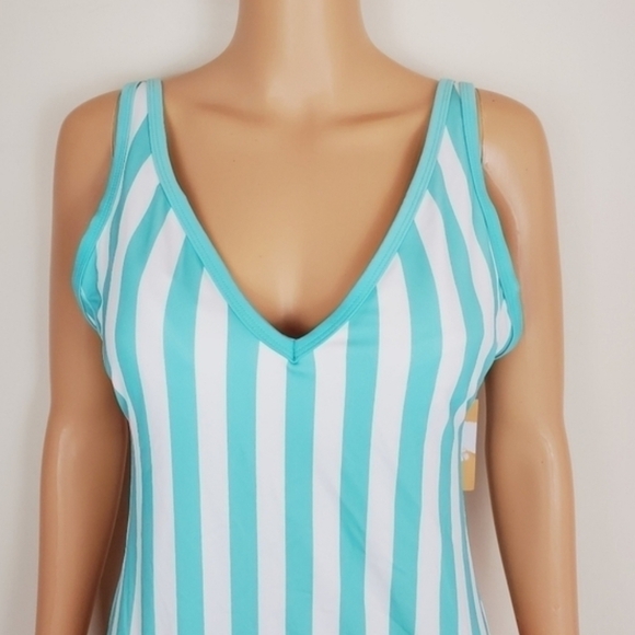 Kora Sol stripe one piece swimsuit size M - Picture 5 of 14